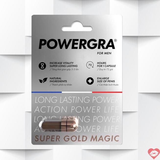  Phân phối Viên uống tăng kích thước kéo dài thời gian Powergra For Men  - Vỉ 1 viên  giá tốt 