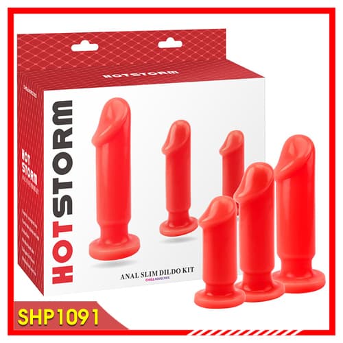 Anal Hot Storm - Bộ 3 Dương Vật Silicon Để Dùng Cho Hậu Môn - SHP1091