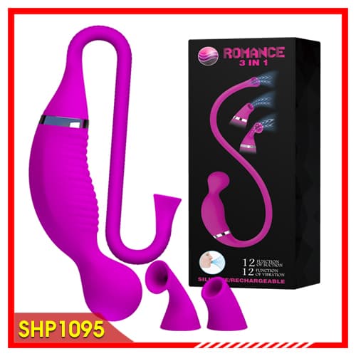 Romace Vibro – Máy Rung Mút Kích Thích Âm Hộ 3 Trong 1 - SHP1095