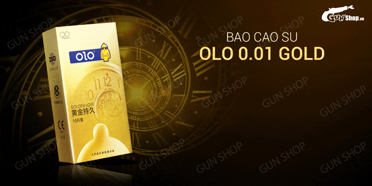 Thông tin Bao cao su OLO 0.01 Gold - Siêu mỏng kéo dài thời gian - Hộp 10 cái giá sỉ
