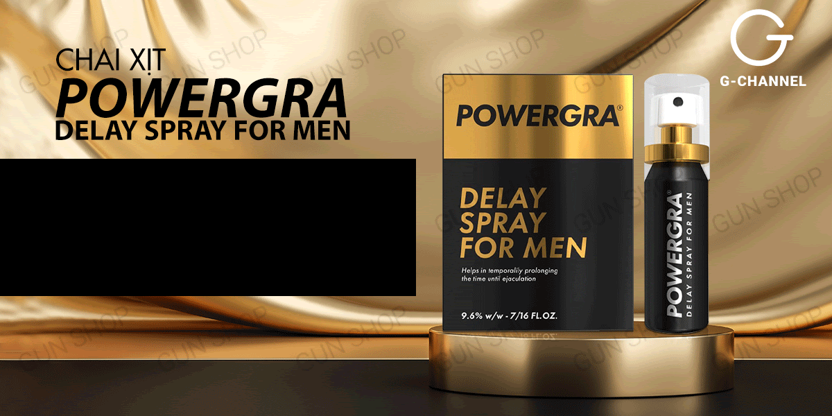  Nhập sỉ Chai xịt Mỹ Powergra Delay Spray For Men - Kéo dài thời gian - Chai 13ml có tốt không?