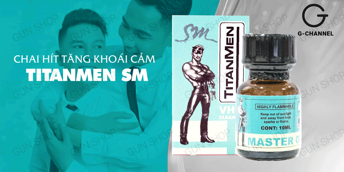  Kho sỉ Chai hít tăng khoái cảm Popper Titanmen SM - Chai 10ml hàng mới về