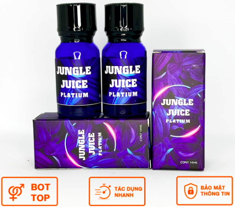  Phân phối Chai hít tăng khoái cảm Popper Jungle Juice Platium - Chai 10ml tăng khoái cảm chính hãng
