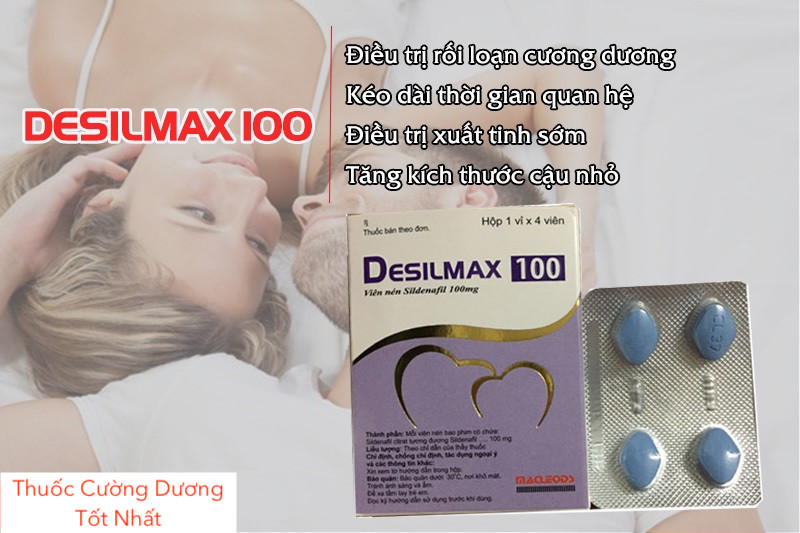  Bỏ sỉ Thuốc Desilmax 100mg cường dương Ấn Độ 100 50 mg tăng sinh lý tốt nhất giá tốt