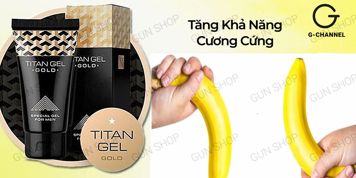  Bảng giá Gel bôi trơn tăng kích thước cao cấp - Titan Gold - Chai 50ml nhập khẩu