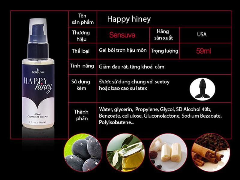  Review Happy Hiney – Kem Bôi Trơn Hậu Môn Chất Lượng Đến Từ Mỹ - SHP1046 nhập khẩu