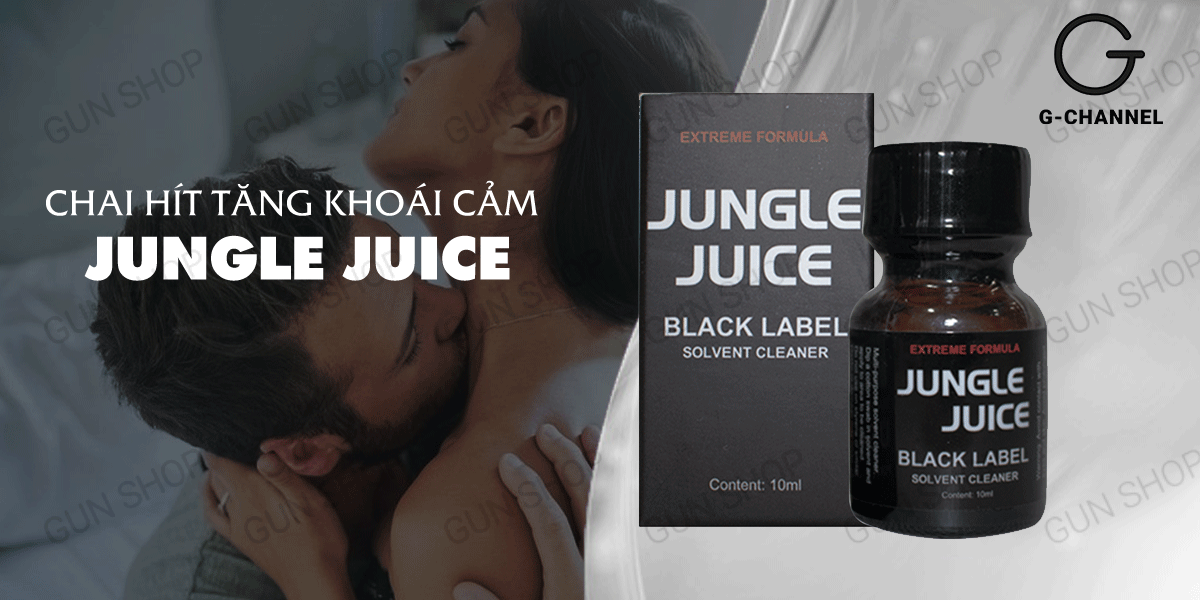  Giá sỉ Chai hít tăng khoái cảm Popper Jungle Juice Black Label - Chai 10ml hàng xách tay