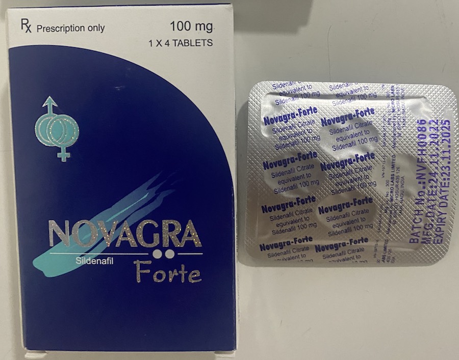  Bảng giá Thuốc Novagra Forte 100mg cương dương Ấn Độ chống xuất tinh sớm tăng sinh lý giá tốt