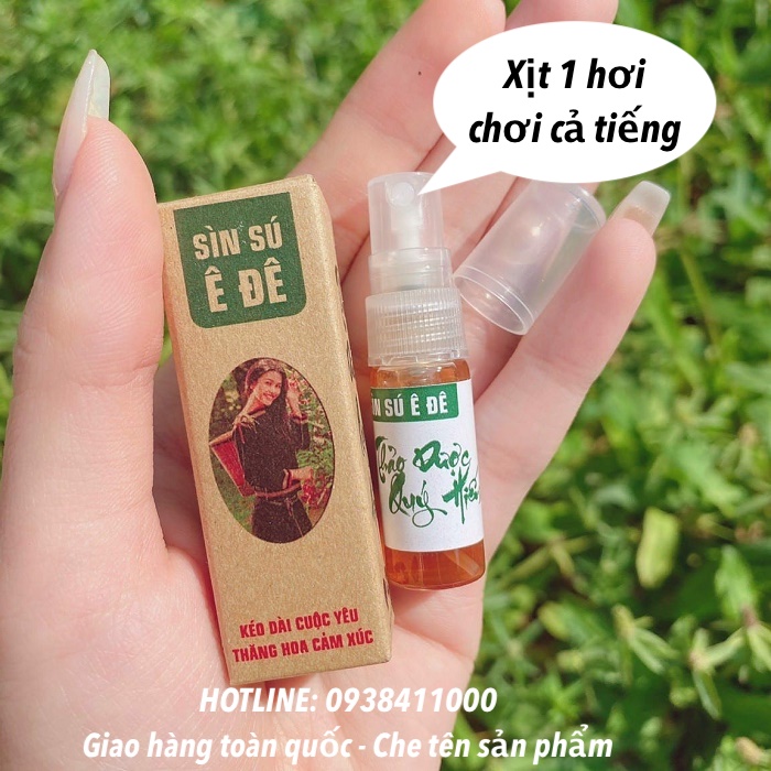  Đại lý Sìn sú dân tộc Ê Đê chính hãng dạng xịt kéo dài thời gian quan hệ chai nhỏ 5ml loại tốt