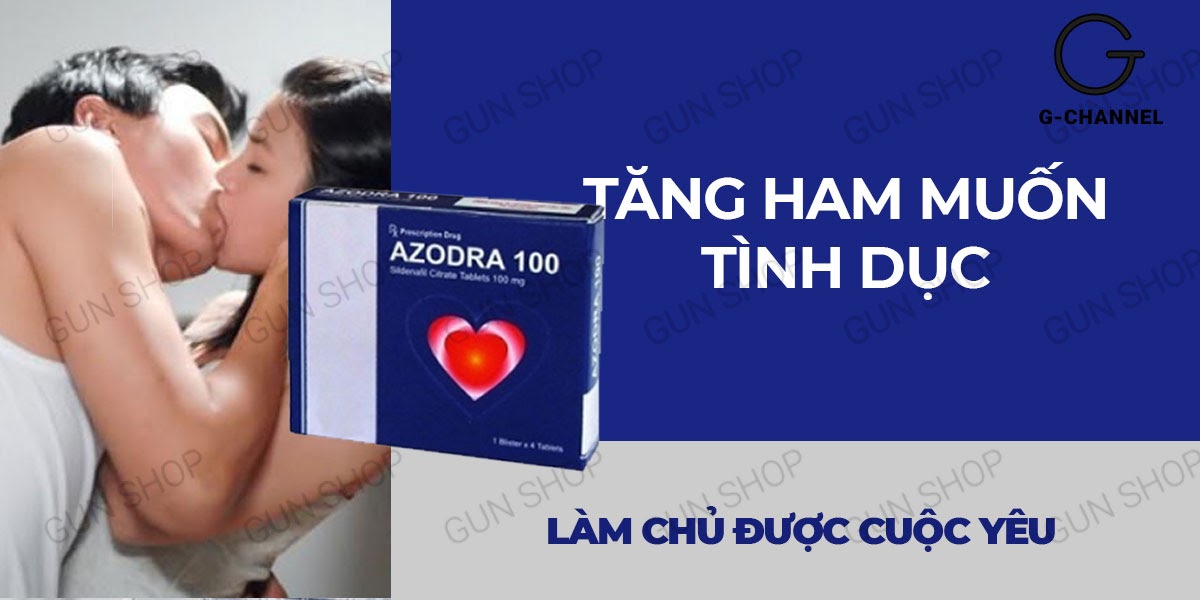  Bán Viên uống hỗ trợ cương dương tăng cường sinh lý Azodra 100mg - Hộp 4 viên loại tốt