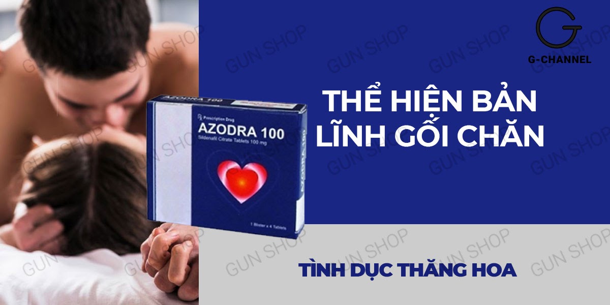  Bán Viên uống hỗ trợ cương dương tăng cường sinh lý Azodra 100mg - Hộp 4 viên loại tốt